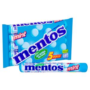 Mentos Chewy Dragees Mint Rolls 5x38g - gallery image 2