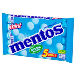 Mentos Chewy Dragees Mint Rolls 5x38g - gallery image 6