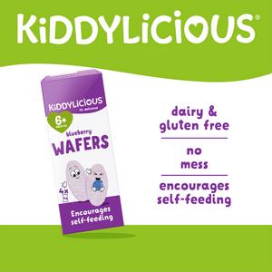 Kiddylicious Blueberry Mini Wafers Baby Snacks 4x4g - gallery image 2