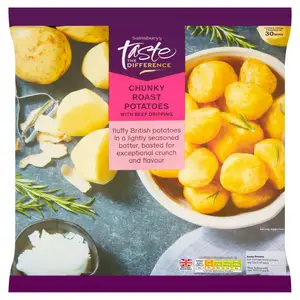 Sainsbury's Chunky Roast Potatoes with Beef Dripping, Taste the Difference 1kg