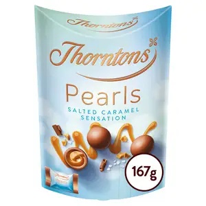 Thorntons Pearls Milk Chocolate Salted Caramel Sensation Box 167g