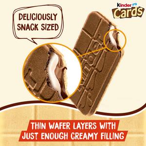 Kinder Cards Chocolate & Milk Wafer Biscuit Multipack 8x12.8g - gallery image 5