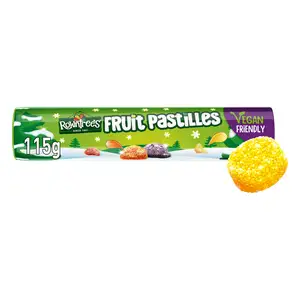 Rowntree's Fruit Pastilles Vegan Friendly Sweets Giant Tube 115g