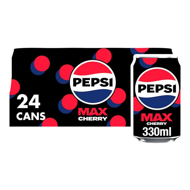 Pepsi Max Cherry Cola 24x330ml Sainsbury S