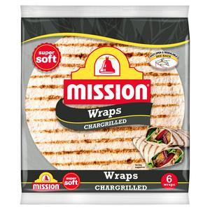 Mission 6 x Chargrilled Tortilla Wraps 367g - video