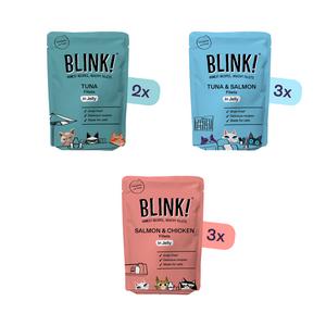 Blink! Fish Pouch Selection in Jelly Wet Cat Food 8 x 85g - gallery image 4