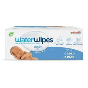 Waterwipes Sensitive Biodegradable Baby Wipes 6x60