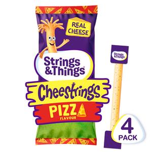 Strings & Things Cheestrings Pizza Flavour 4x20g - gallery image 2