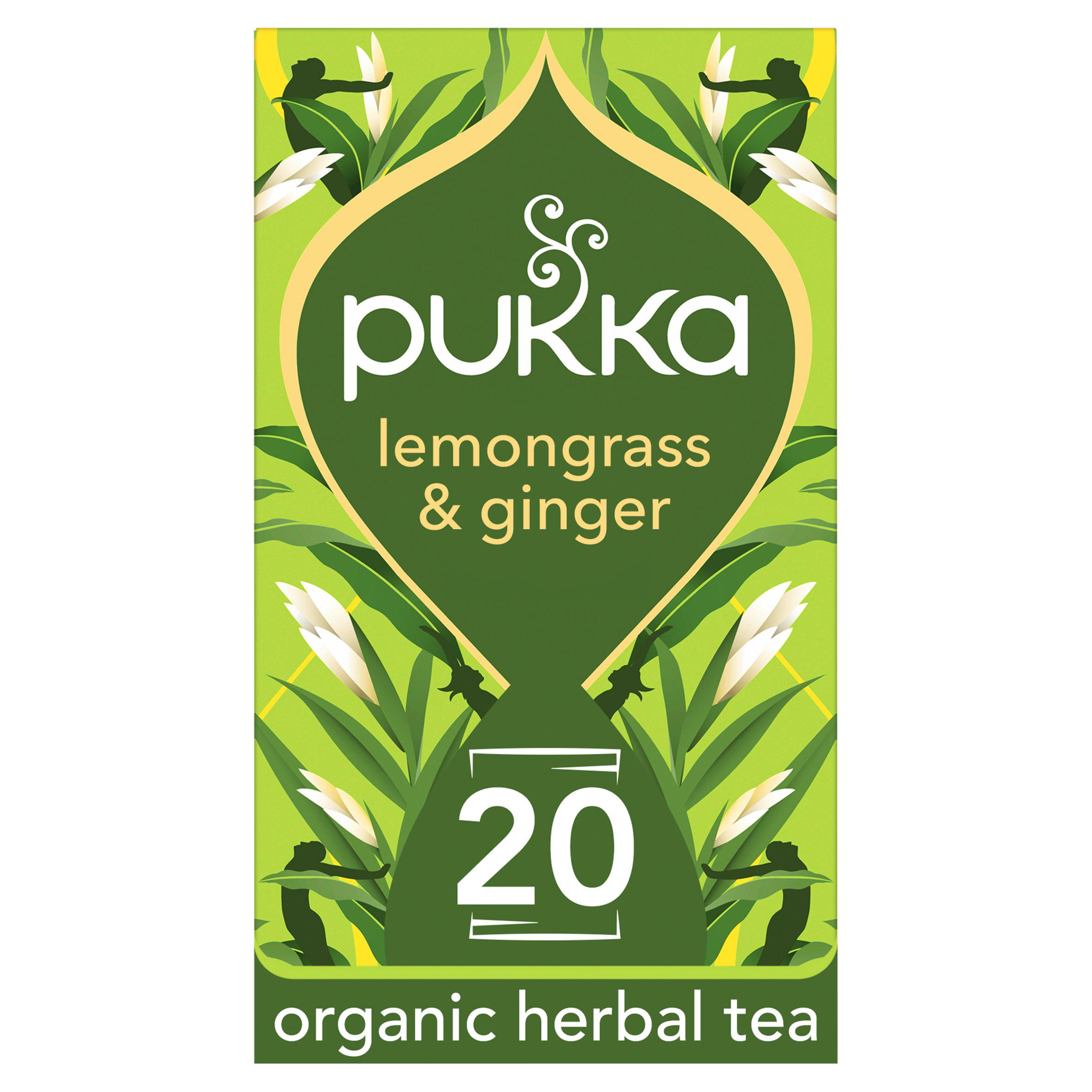 Pukka Organic Lemongrass & Ginger Herbal Tea Sachets x20 36g