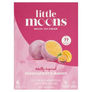 Little Moons Mochi Ice Cream Passionfruit Mango 6x32g Sainsbury S