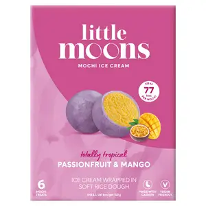 Little Moons Mochi Ice Cream Passionfruit & Mango 6x32g