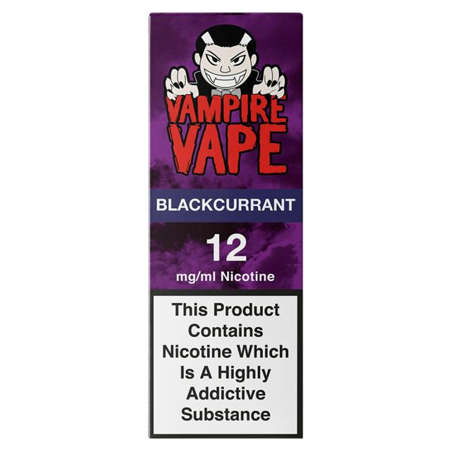 Vampire Vape Liquid Refill Blackcurrant 12mg | Sainsbury's