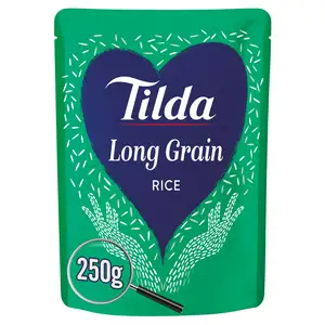 Tilda Microwave Rice Premium USA Long Grain 250g