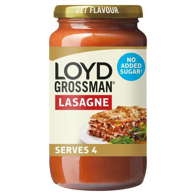 Loyd Grossman No Added Sugar Red Tomato Lasagne Pasta Sauce 450g |  Sainsbury's