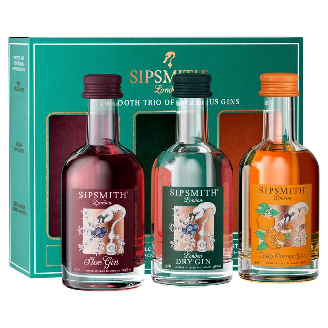 Sipsmith London Mini Trio of Gins Gift Set | Sainsbury's