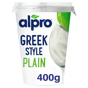 Alpro Greek Style Plain Dairy Free Yoghurt Alternative 400g