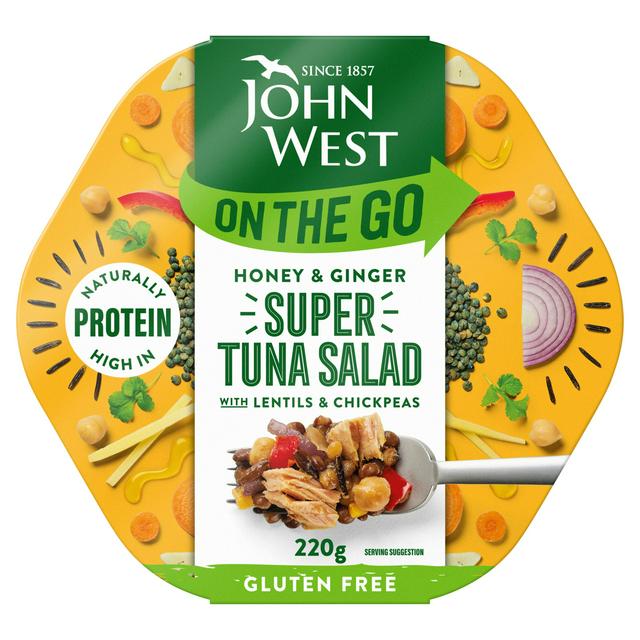 John West On the Go Honey & Ginger Super Tuna Salad 220g - gallery image 1