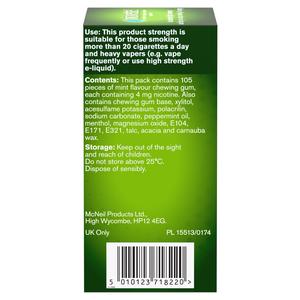 Nicorette Freshmint Gum Pieces Quit Smoking Aid x105 4mg - gallery image 4