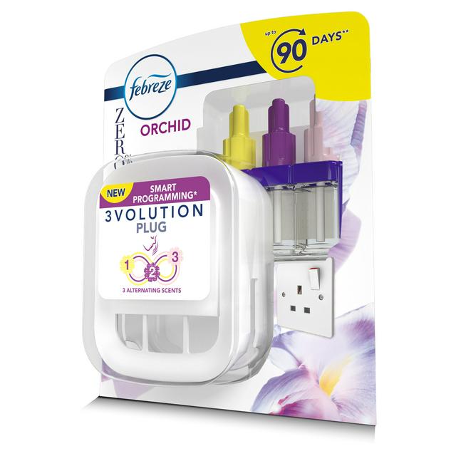 Febreze 3Volution Zero% Air Freshener Plug-In Starter Kit Orchid