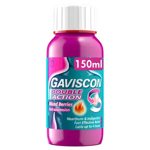 Gaviscon Double Action Oral Suspension Mixed Berries 150ml