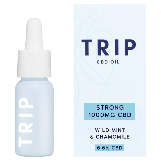 Trip CBD Oil Wild Mint & Chamomile 1000mg 15ml | Sainsbury's