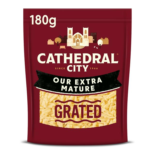 Cathedral City Grated Extra Mature Cheddar Cheese 180g - gallery image 1