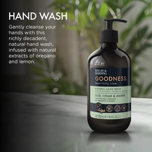 Baylis & Harding Goodness Oud & Cedar Natural Hand Wash 500ml - gallery image 3