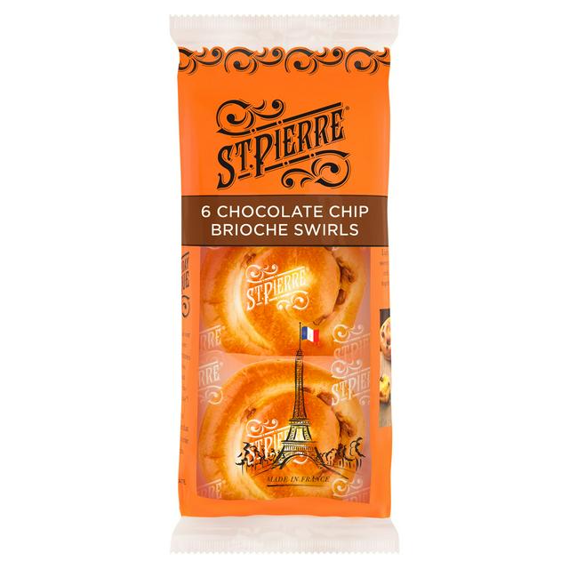 St Pierre St. Pierre Chocolate Chip Brioche Swirls x6
