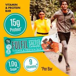 FULFIL Chocolate Salted Caramel Flavour Vitamin & Protein Bar 3x40g - gallery image 2