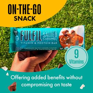 FULFIL Chocolate Salted Caramel Flavour Vitamin & Protein Bar 3x40g - gallery image 4