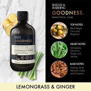 Baylis & Harding Goodness Lemongrass & Ginger Natural Bath Soak 500ml - gallery image 3