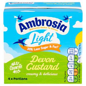 Ambrosia Light 500g Low Fat & Reduced Sugar Custard Dessert Carton - gallery image 2