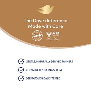 Dove Visible Glow Medium to Dark Self Tanning Lotion Fake Tan 400ml - gallery image 4