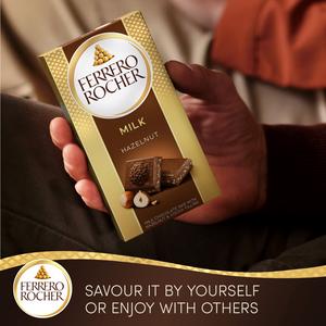 Ferrero Rocher Milk Chocolate & Hazelnut Bar 90g - gallery image 4