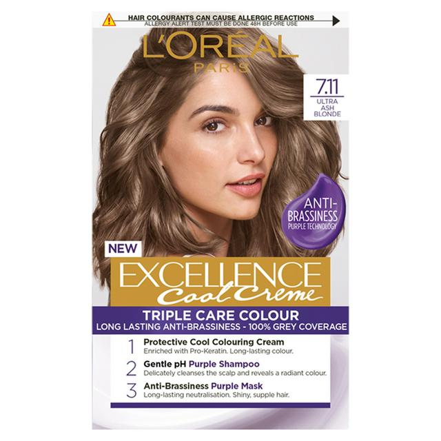 L'Oreal Paris Excellence Cool Crème Permanent Hair Dye Ultra Ash Blonde   | Sainsbury's