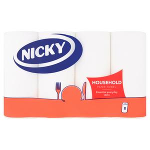 Nicky Household Towels 480 Sheets 8 Rolls