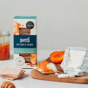 Peter's Yard Rosemary & Sea Salt Sourdough Crackers 90g - gallery image 3