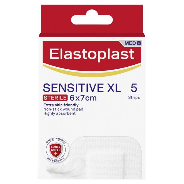 Elastoplast Med 5 Sensitive XL Dressings 6x7cm