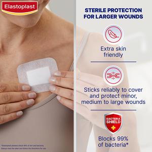Elastoplast Med 5 Sensitive XL Dressings 6x7cm - gallery image 2
