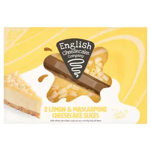 English Cheesecake Company Lemon & Mascarpone Cheesecakes 2x107g