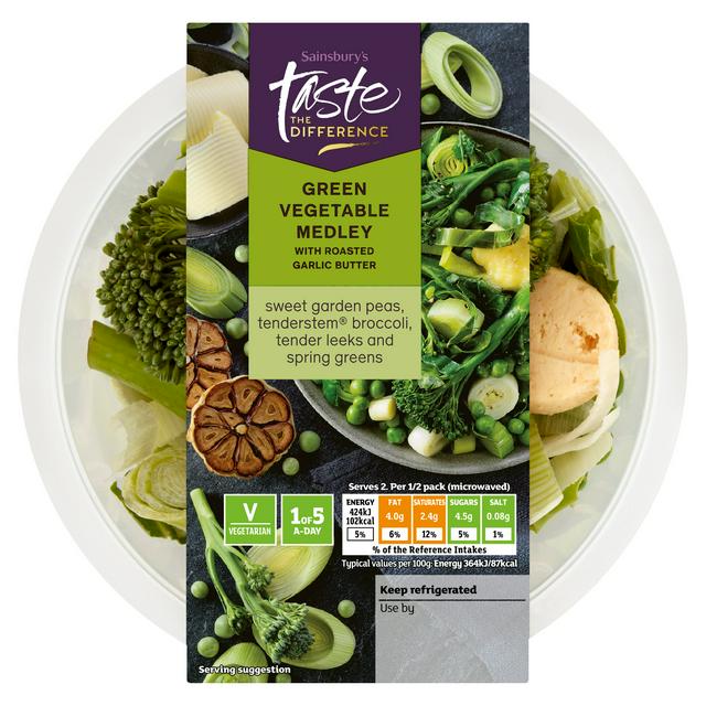 Sainsbury's Green Veg Medley, Taste the Difference 250g | Sainsbury's