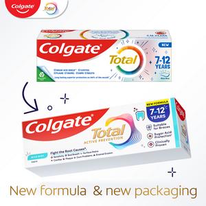 Colgate Total Active Prevention Kids 7-12 Years Mild Mint Toothpaste 50ml - gallery image 6