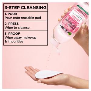 Garnier Micellar Rose Water Facial Cleanser Makeup Remover For Dull Skin 700ml - gallery image 3