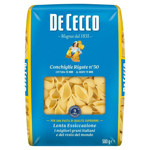 Sainsburys De Cecco Conchiglie Rigate Pasta 500g