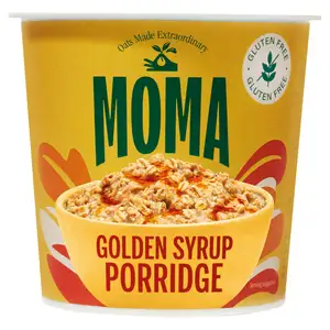 MOMA Golden Syrup Gluten Free Jumbo Oat Porridge Pot 70g