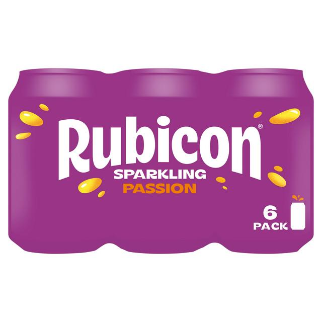 Rubicon Sparkling Passionfruit Juice Soft Drink 6x330ml - gallery image 1
