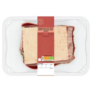 Sainsbury's British or Irish 21 Day Matured Medium Fatted Beef Roasting Joint (Approx. 800g)