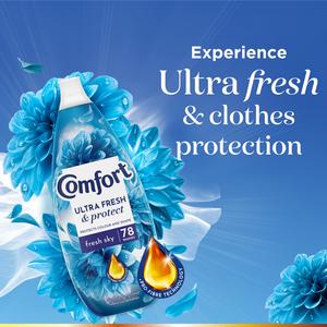 Comfort Ultra Fresh & Protect Fresh Sky Fabric Conditioner 78 Washes 1.17L - gallery image 2