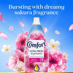 Comfort Ultra Fresh & Protect Sakura Dreams Fabric Conditioner 78 washes 1.17L - gallery image 2