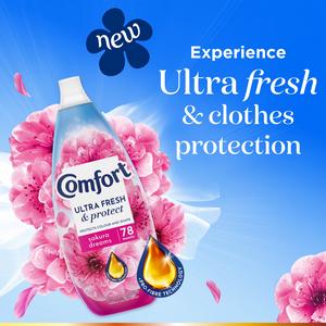 Comfort Ultra Fresh & Protect Sakura Dreams Fabric Conditioner 78 washes 1.17L - gallery image 4